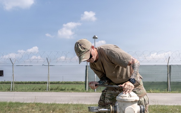 110th Civil Engineers Bolster Aviano Safety with Hydrant Testing