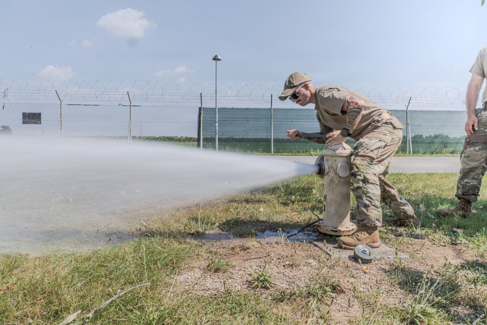 110th Civil Engineers Bolster Aviano Safety with Hydrant Testing