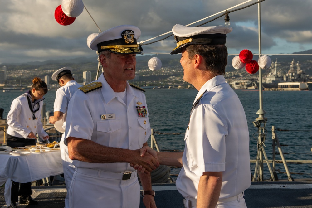 Reception onboard ESPS Alvaro De Bazan (F101) during RIMPAC 26
