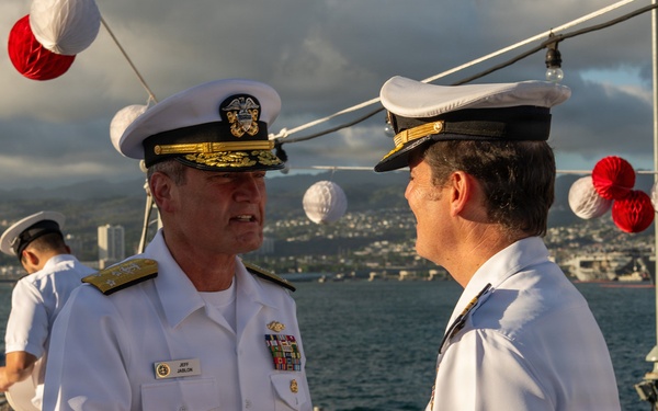 Reception onboard ESPS Alvaro De Bazan (F101) during RIMPAC 26