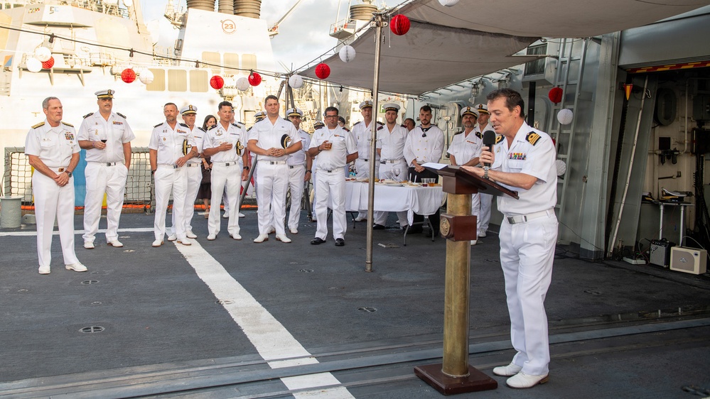 Reception onboard ESPS Alvaro De Bazan (F101) during RIMPAC 26