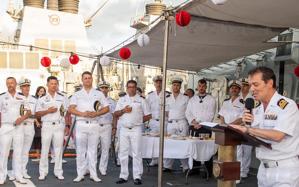 Reception onboard ESPS Alvaro De Bazan (F101) during RIMPAC 26