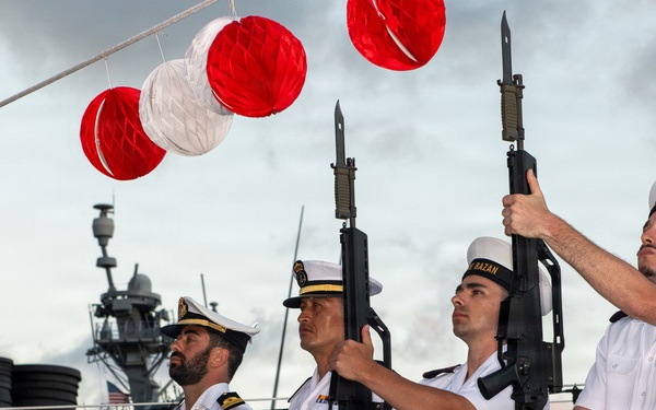 Reception onboard ESPS Alvaro De Bazan (F101) during RIMPAC 26