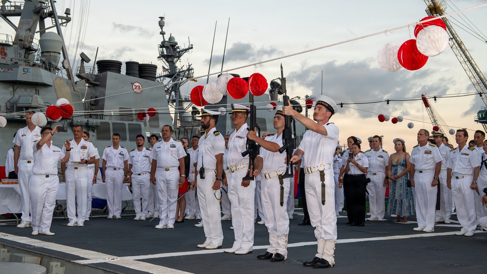 Reception onboard ESPS Alvaro De Bazan (F101) during RIMPAC 26
