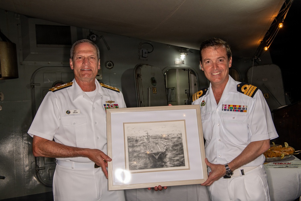 Reception onboard ESPS Alvaro De Bazan (F101) during RIMPAC 26