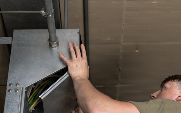 110th electricians assist with water chlorination adjustments