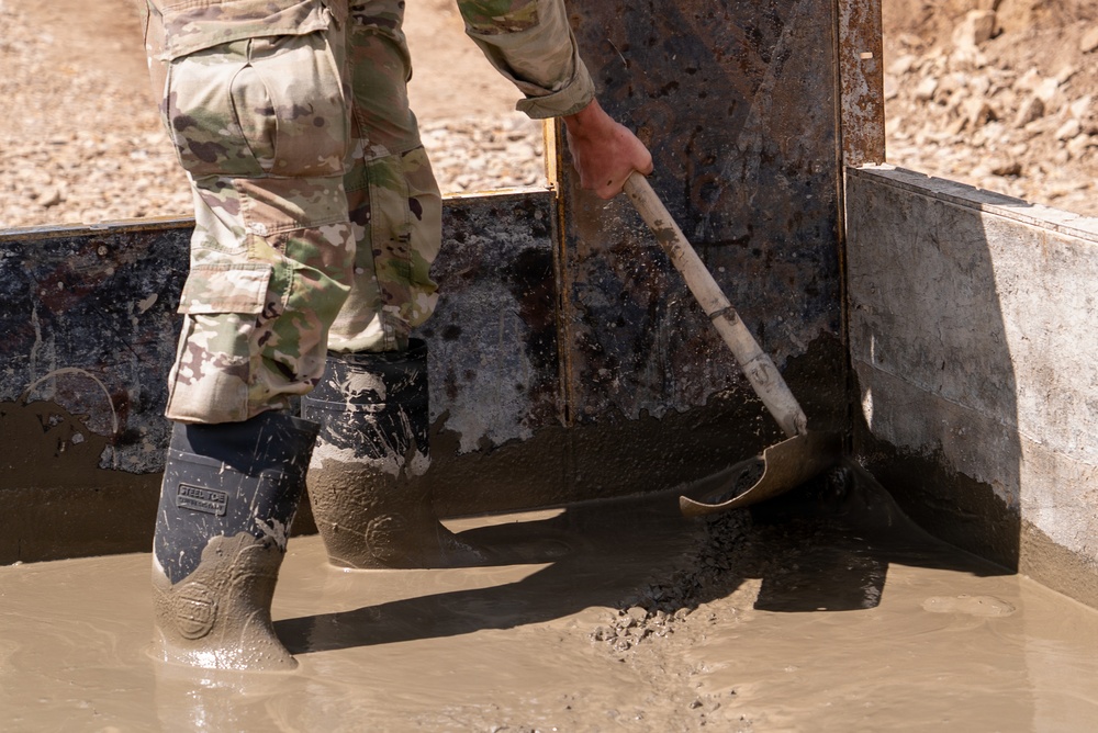 1033rd Engineers Build with Mongolian Forces