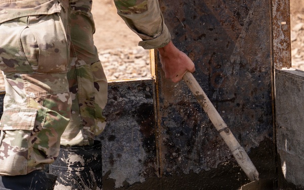 1033rd Engineers Build with Mongolian Forces