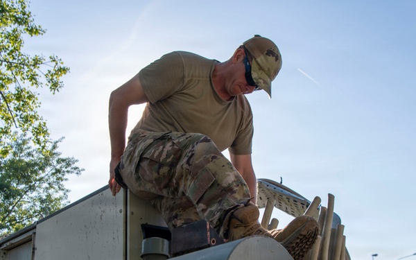 Michigan Air Guardsman Trains at Aviano During Civil Engineer Deployment for Training