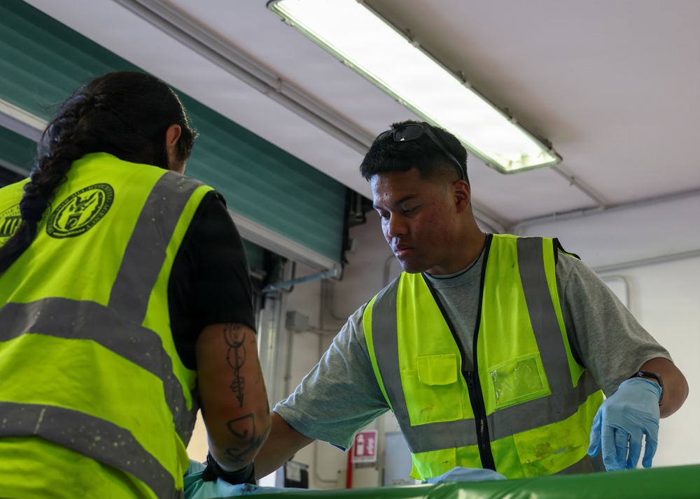 The 2026 Europe-Mediterranean Disinterment Team Prepares Remains for Transfer Case