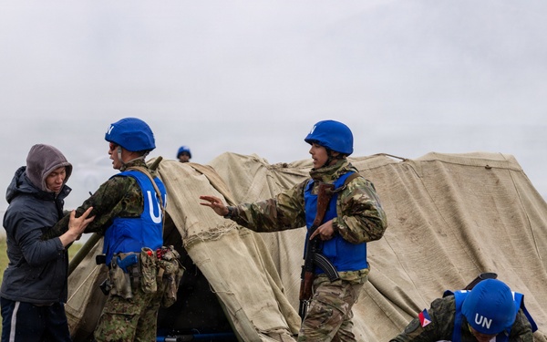 Multinational Soldiers Extract Civilians at Khaan Quest 2026