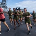 11th MEU Marines, Sailors Conduct A Fun Run Aboard USS Boxer