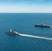 USS Mount Whitney, FGS Hamburg Sail in Baltic Sea