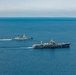 USS Mount Whitney, FGS Hamburg Sail in Baltic Sea