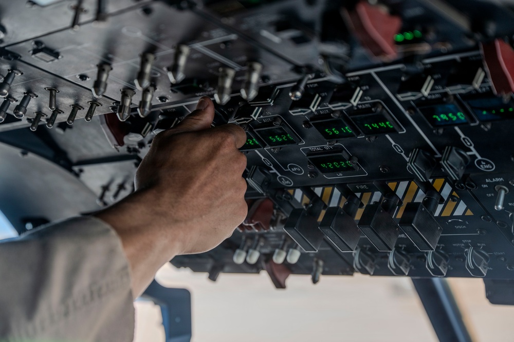 C-130J Super Hercules conducts cargo operations