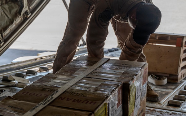 C-130J Super Hercules conducts cargo operations