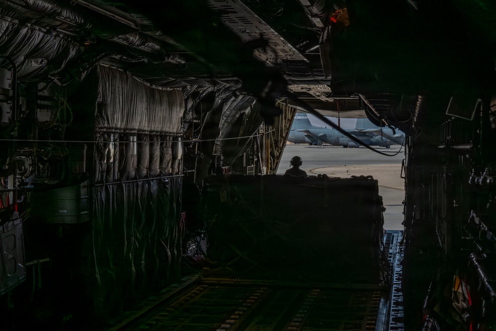 C-130J Super Hercules conducts cargo operations