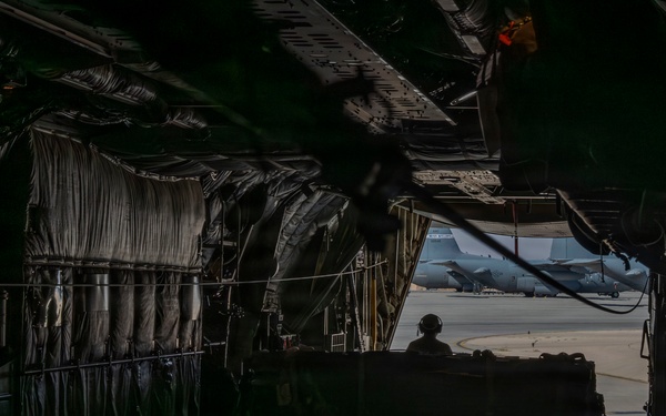 C-130J Super Hercules conducts cargo operations