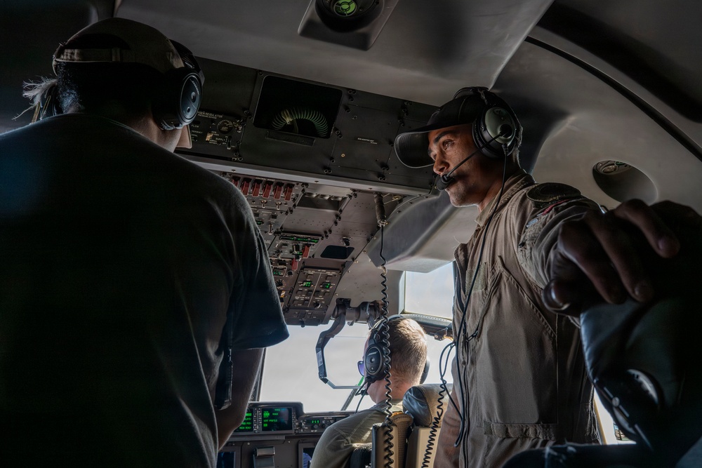 C-130J Super Hercules conducts cargo operations