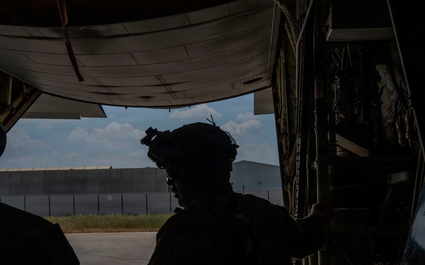 C-130J Super Hercules conducts cargo operations