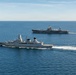 USS Mount Whitney, FGS Hamburg Sail in Baltic Sea