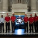 The U.S. Marine Corps League attends a wreath-laying ceremony