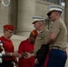 The U.S. Marine Corps League attends a wreath-laying ceremony