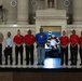 The U.S. Marine Corps League attends a wreath-laying ceremony
