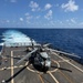 U.S. Sailors prepare an MH-60R Seahawk helicopter assigned to Helicopter Maritime Strike Squadron (HSM) 48, for flight while aboard the littoral combat ship USS Billings (LCS 15) in port at Ponce, Puerto Rico, June 26, 2026.