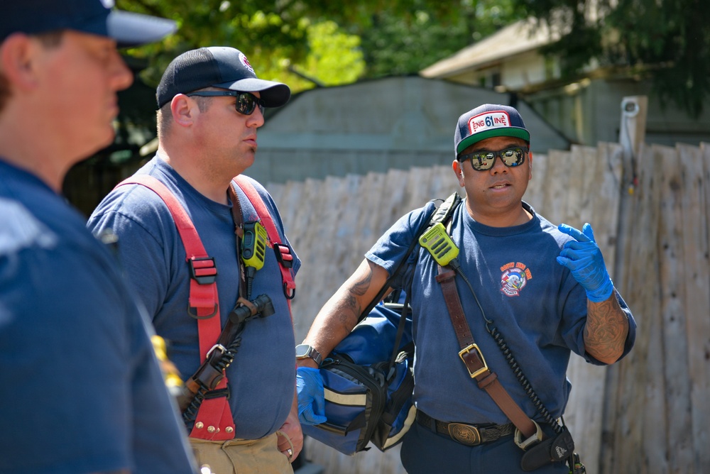 Bridging the flames: How one Reserve firefighter brings civilian grit to the flightline