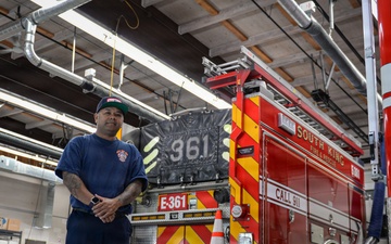 Bridging the flames: How one Reserve firefighter brings civilian grit to the flightline