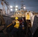 U.S. Sailors and Marines, with Littoral Combat Force 24, unload Meals, Ready-to-Eat boxes from Landing Craft Utility (LCU) 1662, assigned to Assault Craft Unit (ACU) 2, in La Guaira, Venezuela, June 27, 2026.