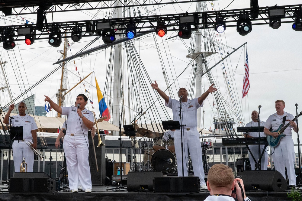 Navy Band Cruisers perform at Baltimore's Sail 250 Celebrations