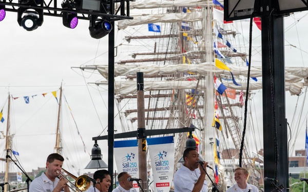 Navy Band Cruisers perform at Baltimore's Sail 250 Celebrations