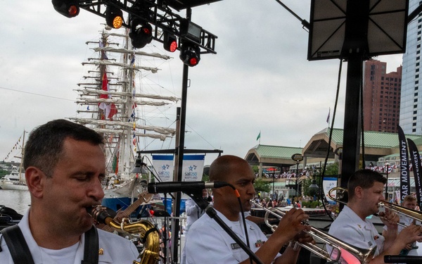 Navy Band Cruisers perform at Baltimore's Sail 250 Celebrations