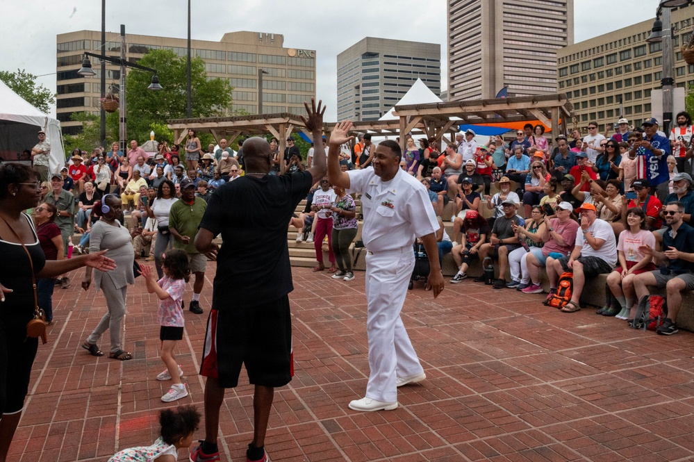Navy Band Cruisers perform at Baltimore's Sail 250 Celebrations