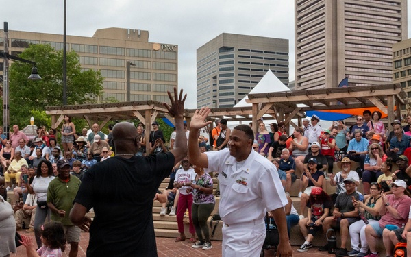 Navy Band Cruisers perform at Baltimore's Sail 250 Celebrations