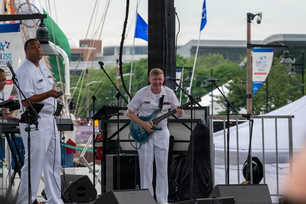 Navy Band Cruisers perform at Baltimore's Sail 250 Celebrations