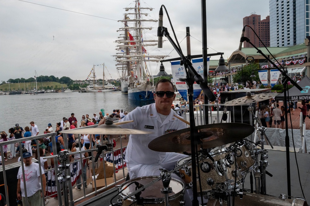 Navy Band Cruisers perform at Baltimore's Sail 250 Celebrations