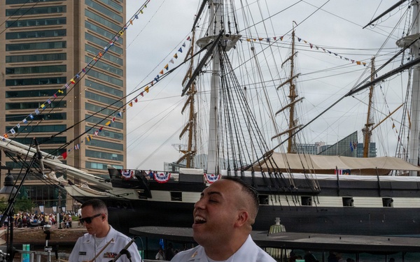 Navy Band Cruisers perform at Baltimore's Sail 250 Celebrations