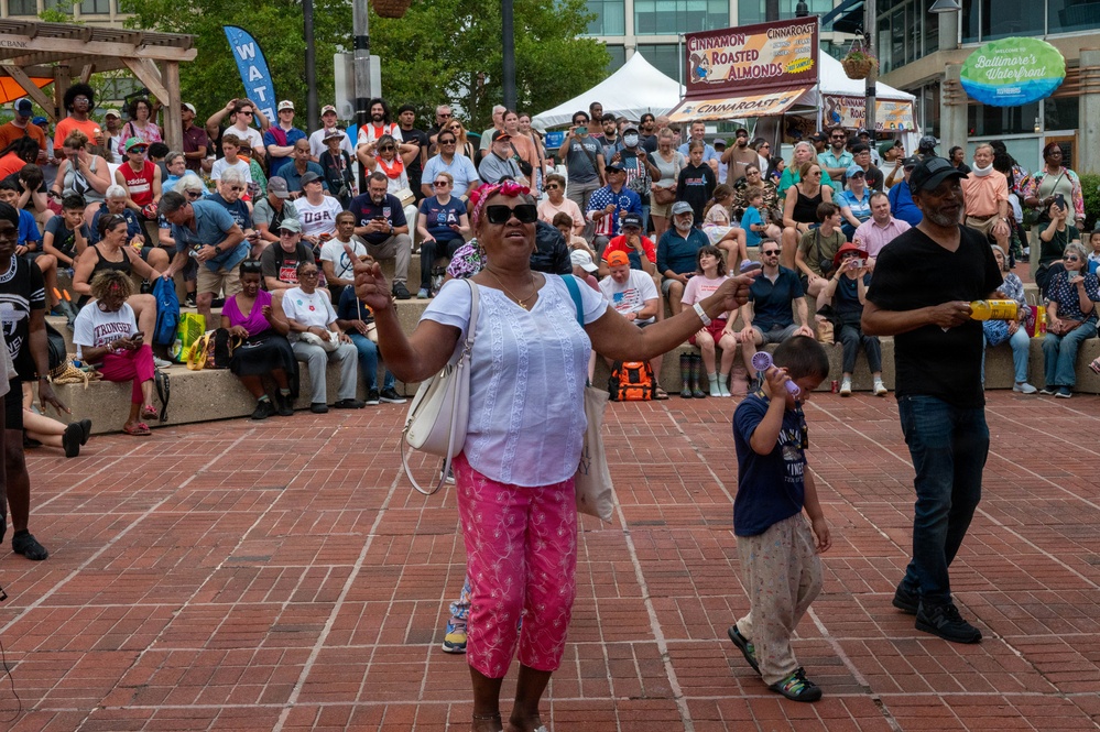 Navy Band Cruisers perform at Baltimore's Sail 250 Celebrations