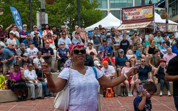 Navy Band Cruisers perform at Baltimore's Sail 250 Celebrations