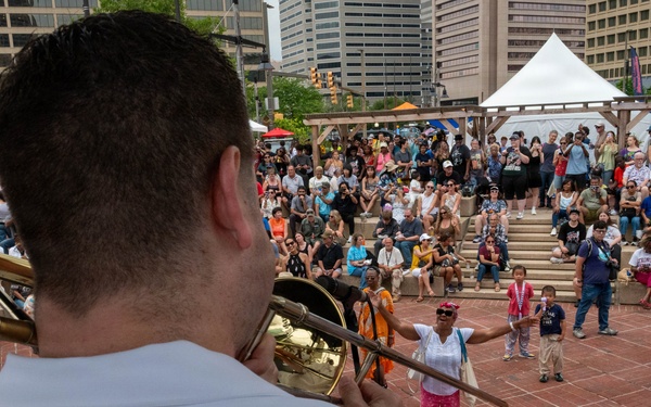 Navy Band Cruisers perform at Baltimore's Sail 250 Celebrations