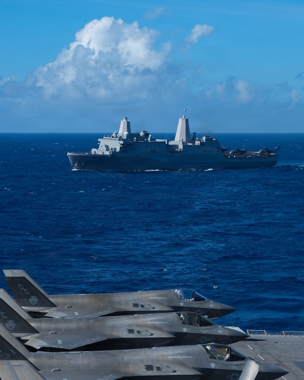 USS Boxer, USS Portland, USS John L. Canley Conduct Sailing in Formation