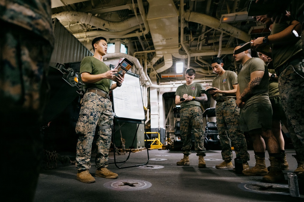 11th MEU Marines, Sailors Conduct CBRN Sensitive Site Exploitation Exercise Aboard USS Boxer