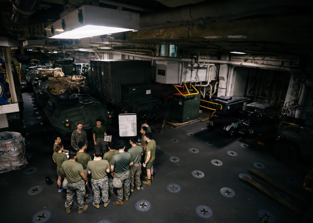 11th MEU Marines, Sailors Conduct CBRN Sensitive Site Exploitation Exercise Aboard USS Boxer