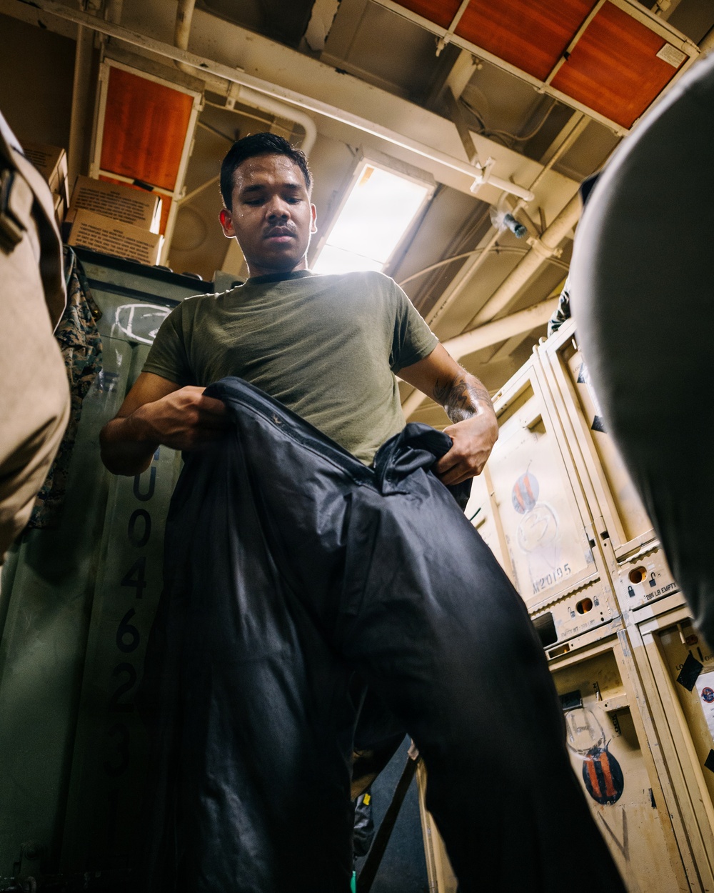 11th MEU Marines, Sailors Conduct CBRN Sensitive Site Exploitation Exercise Aboard USS Boxer
