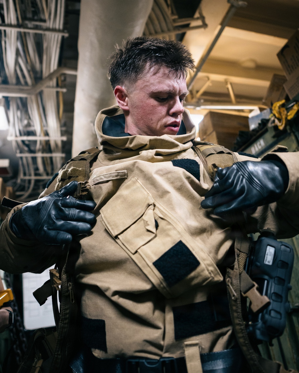 11th MEU Marines, Sailors Conduct CBRN Sensitive Site Exploitation Exercise Aboard USS Boxer
