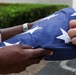 2026 Europe-Mediterranean Disinterment Team Assists with Flag Folding