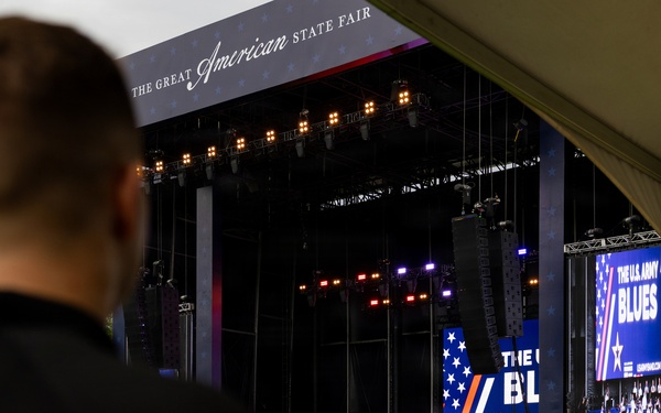 The U.S. Army Blues perform at the Great American State Fair